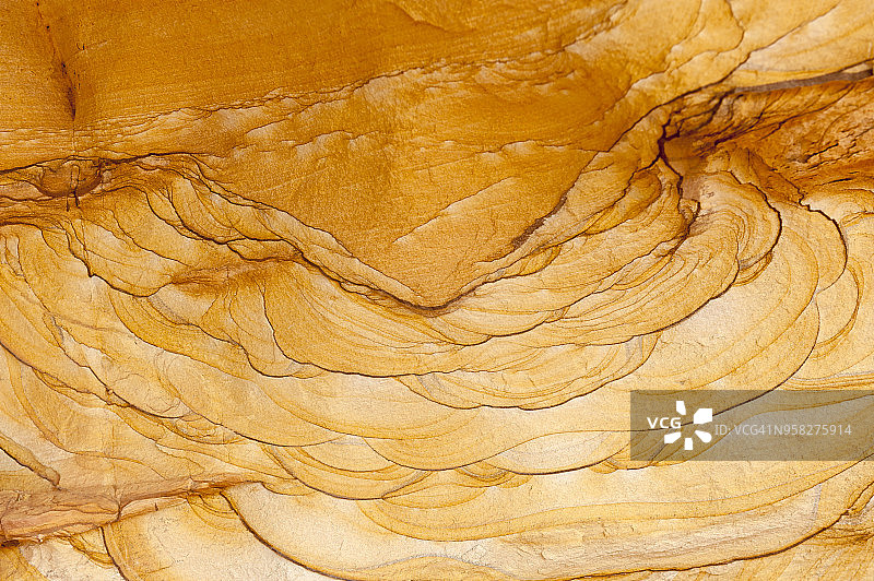 犹他州国会礁砂岩岩石的侵蚀图案图片素材