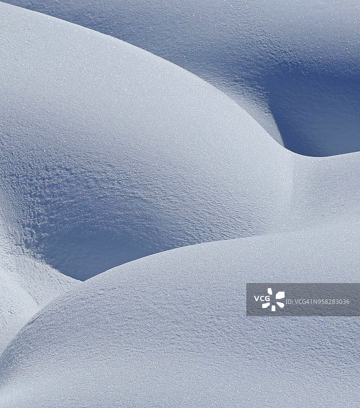 科罗拉多州落基山脉的冬日雪景图片素材