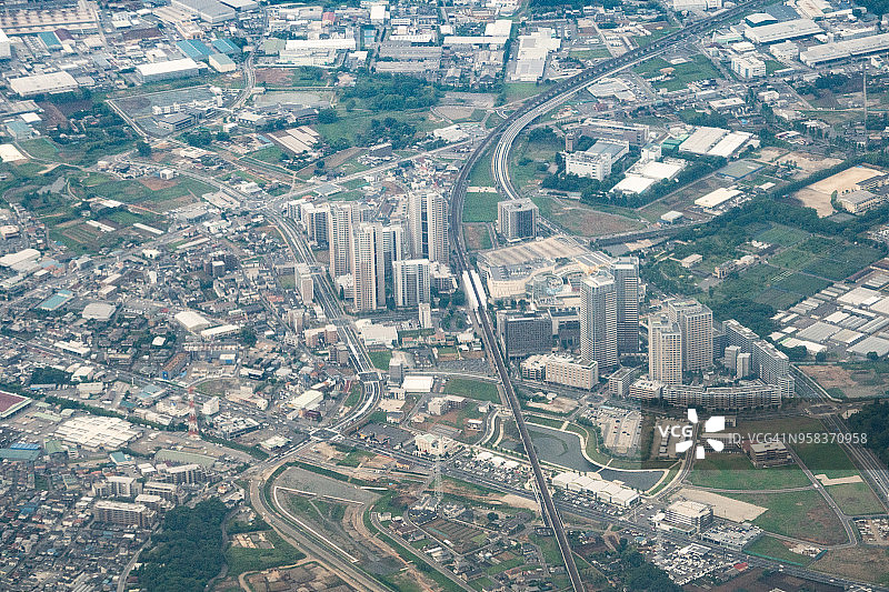 日本千叶县柏市筑波快线柏之叶校园站图片素材