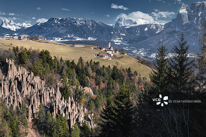 南蒂罗尔多洛米蒂山脉风光图片素材
