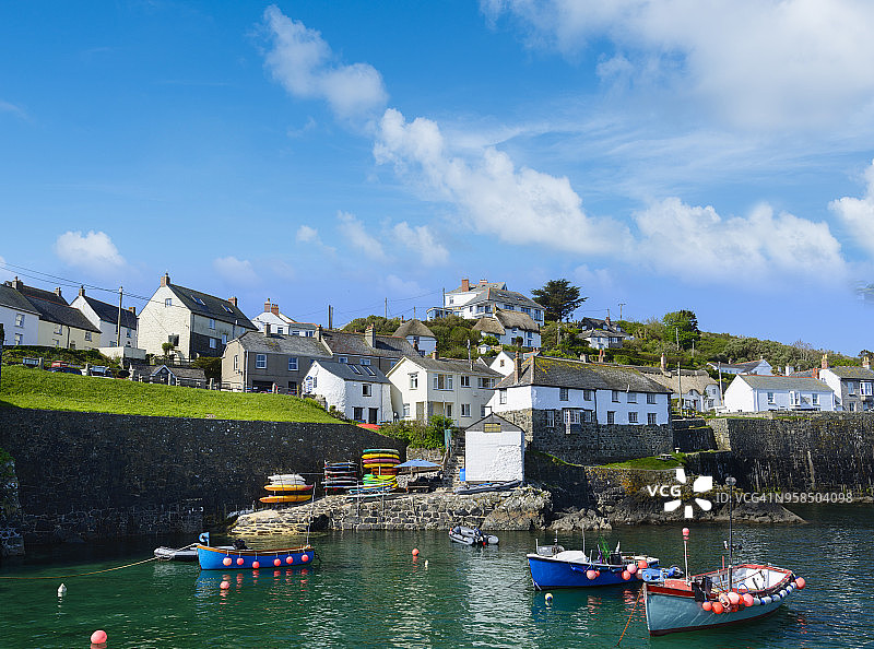 康沃尔郡科弗拉克港，英格兰图片素材