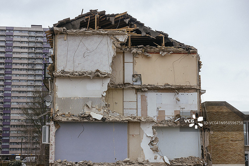 建筑物拆除图片素材