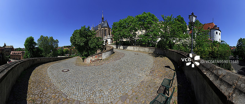 阿尔滕堡城堡全景（图林根州/德国）图片素材