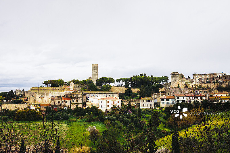 塔尔奎尼亚全景图片素材