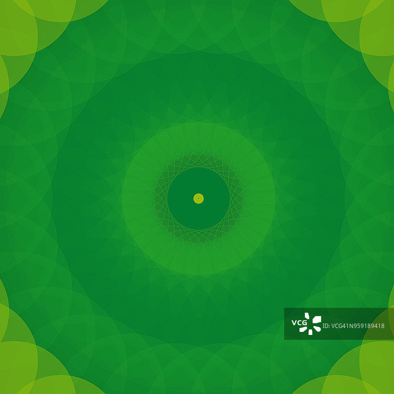 丛林同心圆曼陀罗图片素材