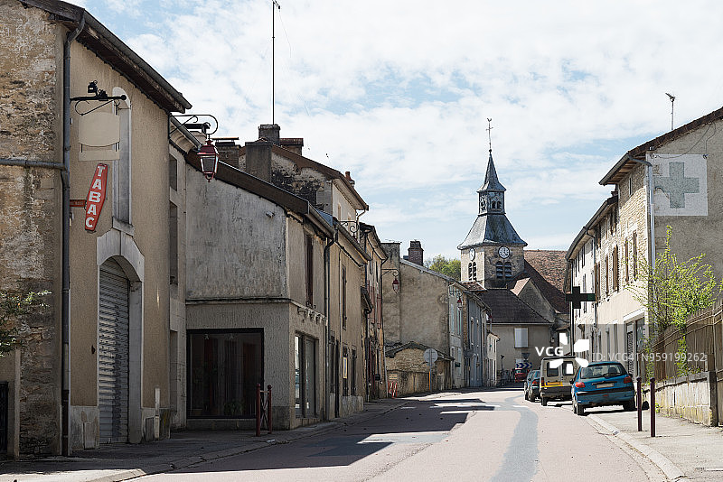 宁静的法国乡村街道图片素材