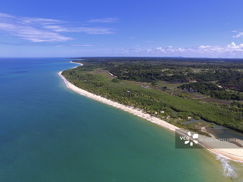 巴西巴伊亚州的特兰科索海滩图片素材