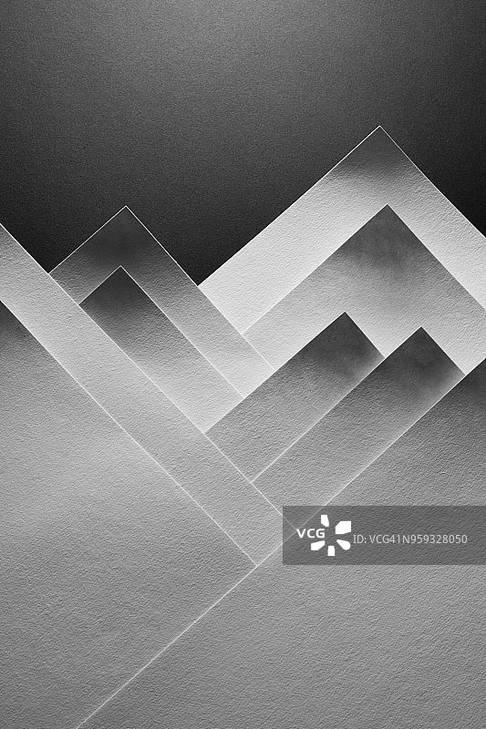 抽象山形纸张图片素材