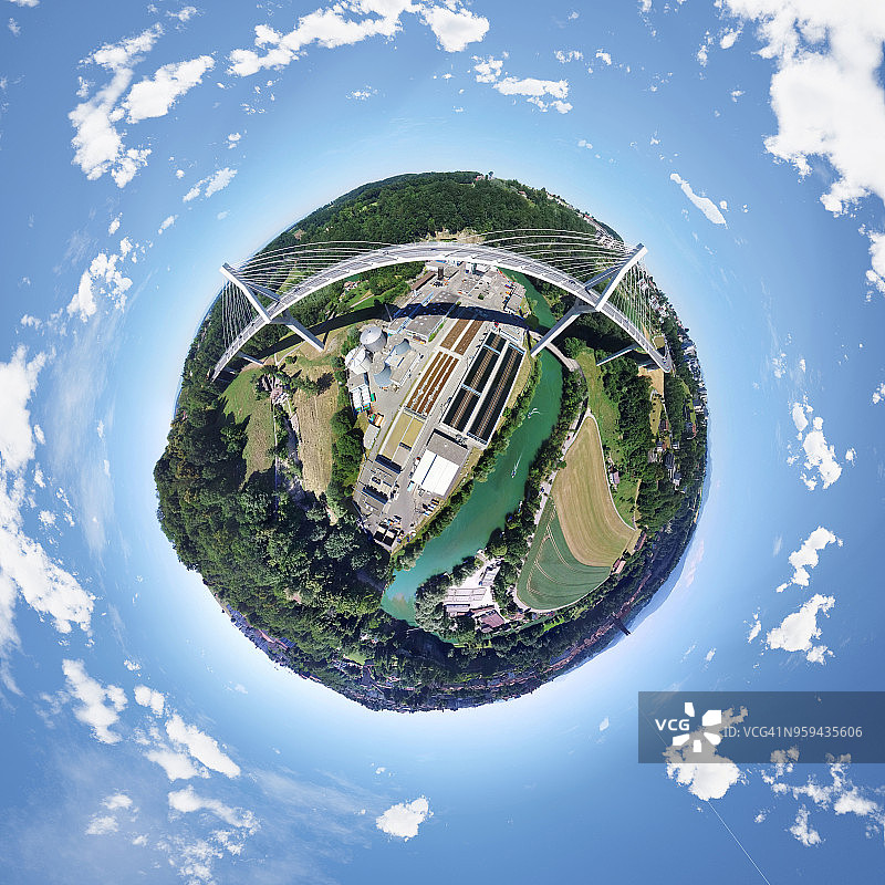 瑞士弗里堡的小星球景观图片素材