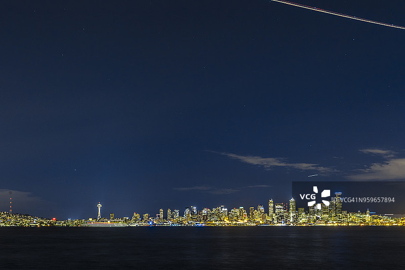 美国华盛顿州西雅图天际线图片素材