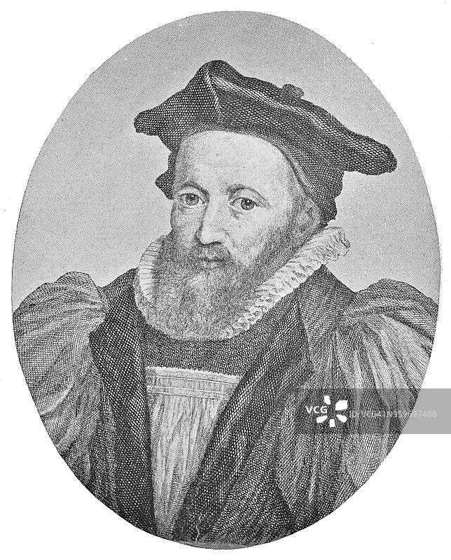 乔治·艾 Abbot，坎特伯雷大主教 - 17世纪图片素材