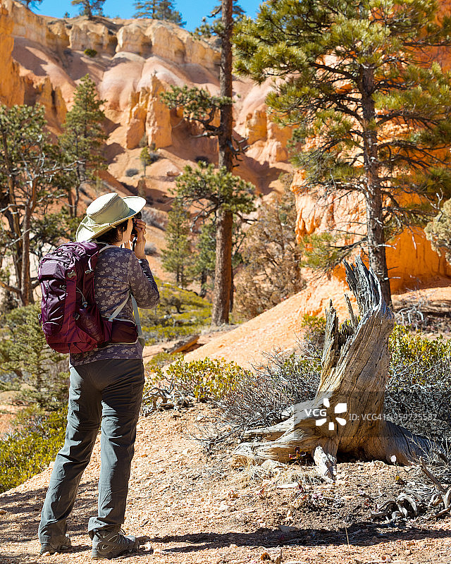 布莱斯峡谷国家公园徒步图片素材