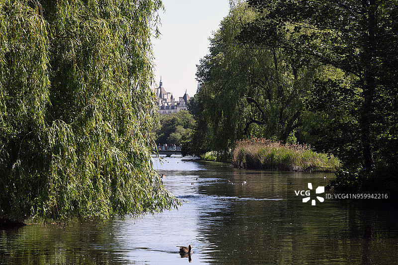 伦敦市中心圣詹姆斯公园图片素材
