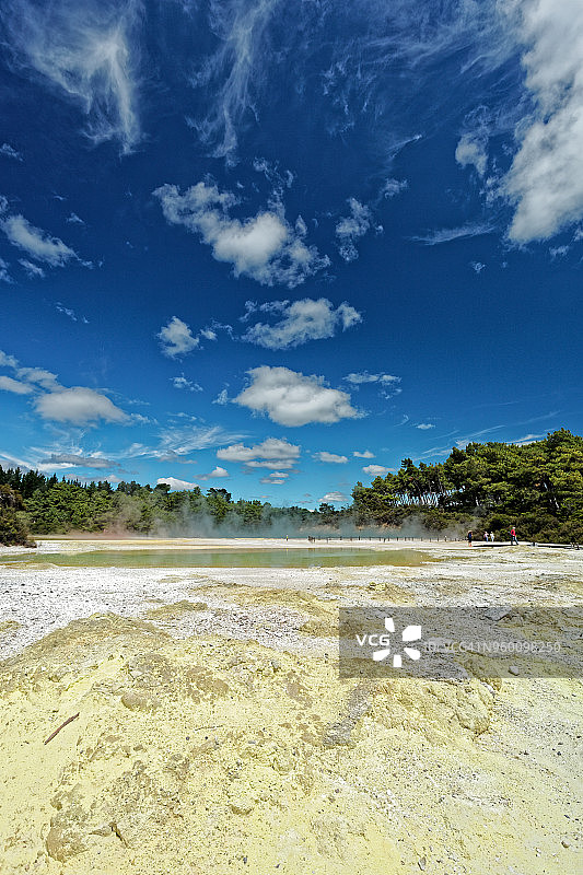 怀奥陶波地热仙境的艺术家调色板图片素材