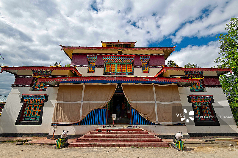 印度锡金邦甘托克恩切寺图片素材