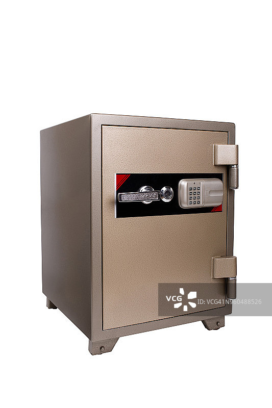 白色背景上的银行保险箱图片素材
