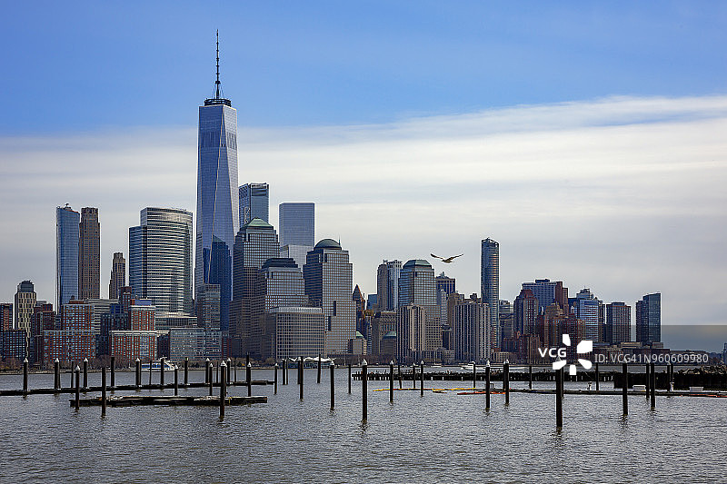 纽约曼哈顿金融区图片素材