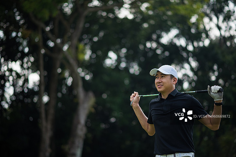 高尔夫拉伸运动图片素材