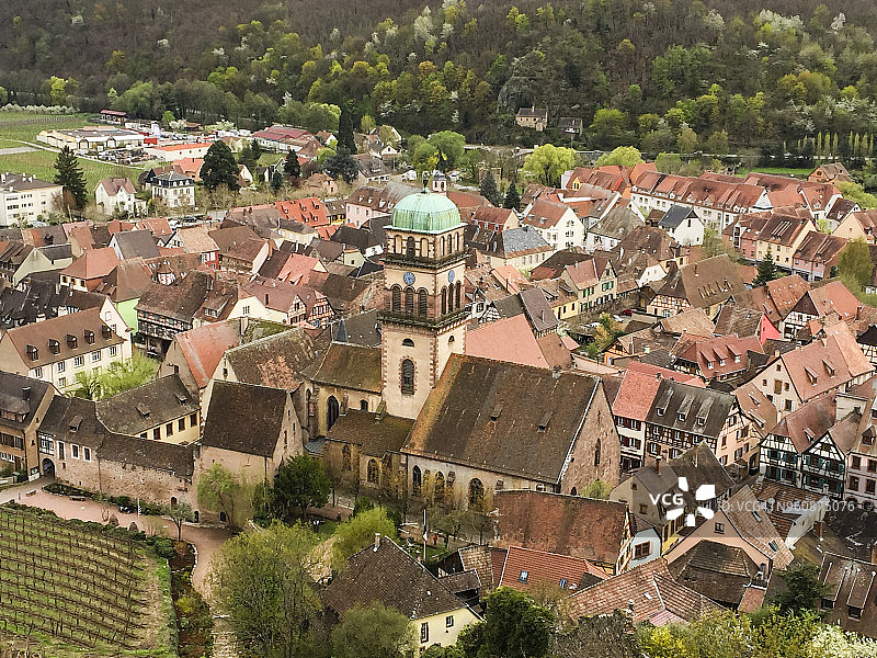 凯泽斯贝格景色（法国阿尔萨斯地区图尔克海姆和里屈埃维之间）图片素材