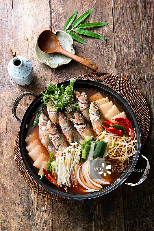 韩式鱼汤图片素材