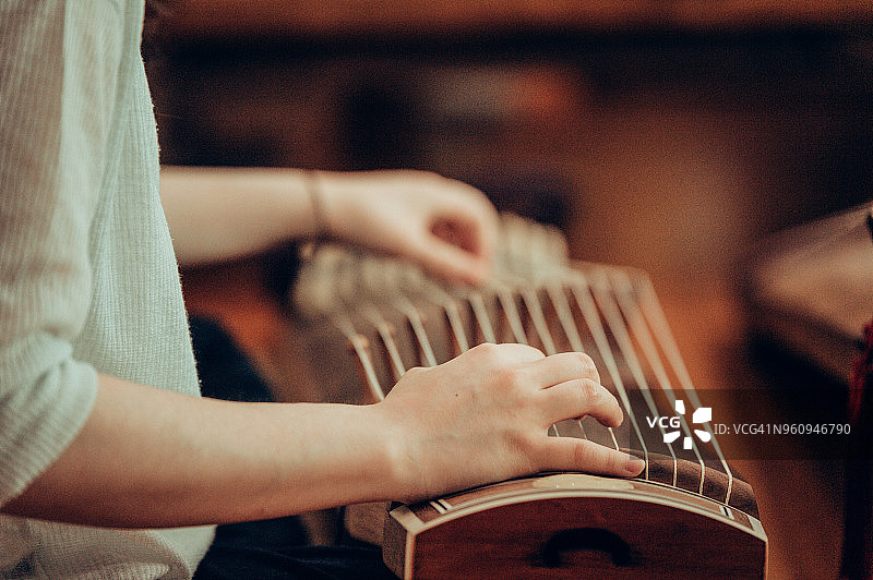 伽倻琴（韩国传统乐器）图片素材