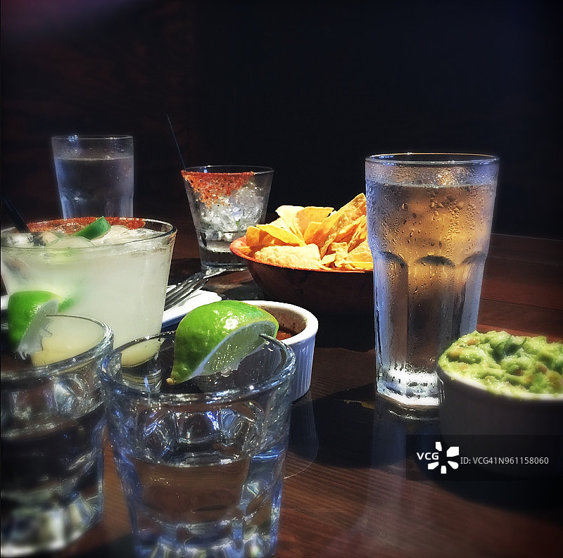 墨西哥餐厅的饮品图片素材
