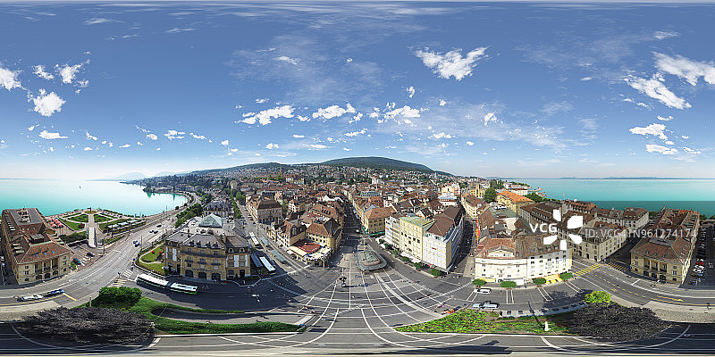 瑞士纳沙泰尔老城图片素材