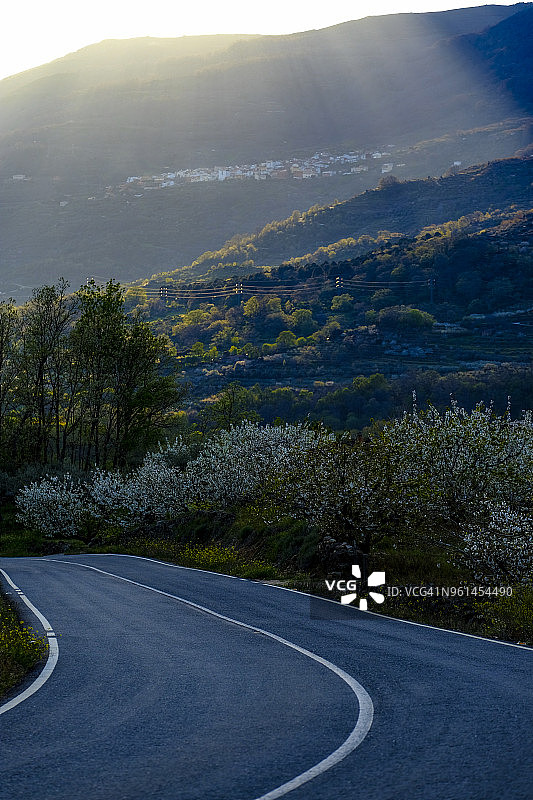 西班牙农村地区的基础设施图片素材