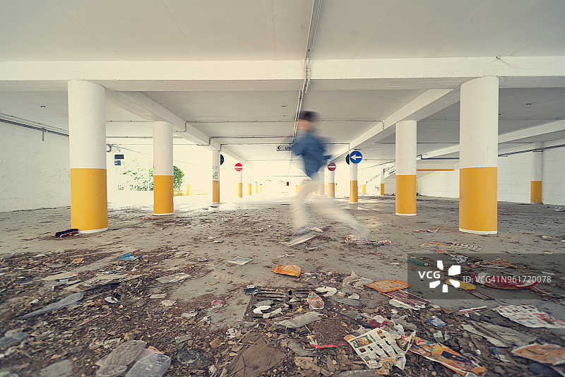 城市衰败图片素材