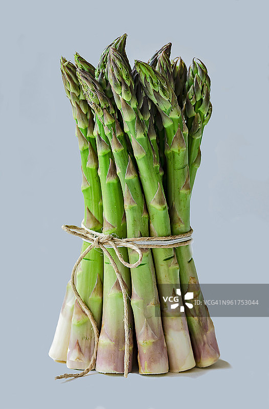 捆扎的绿色芦笋图片素材