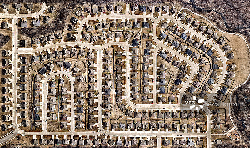 美国密苏里州哥伦比亚的住宅区图片素材