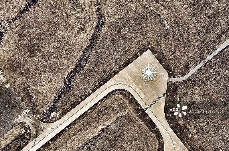 美国阿肯色州小石城（杰克逊维尔）跑道的局部图片素材