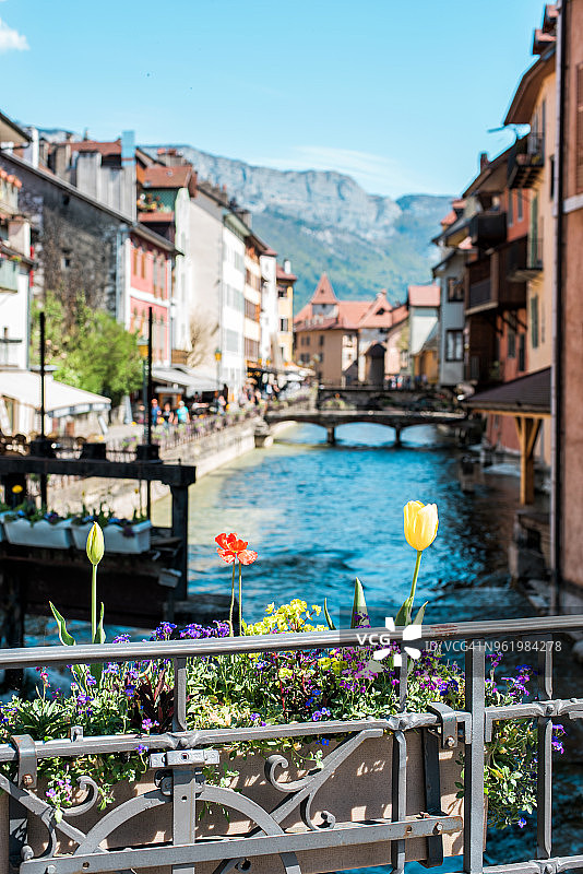 法国阿讷西老城区图片素材