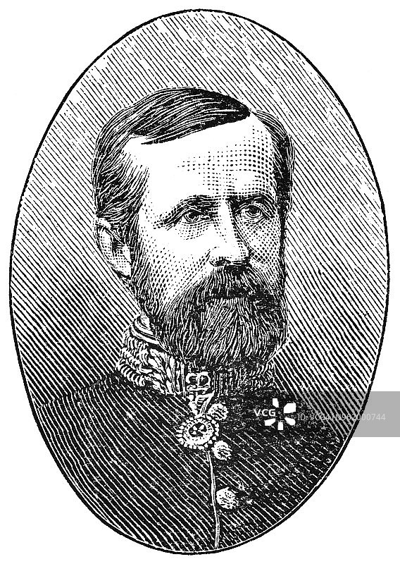 阿伯丁伯爵，加拿大第7任总督肖像，19世纪图片素材