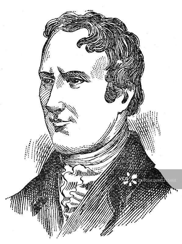 第五代塞尔kirk伯爵托马斯·道格拉斯肖像 - 19世纪图片素材