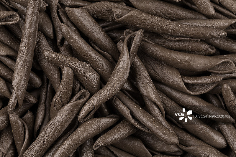 墨鱼汁意大利螺旋面背景图片素材