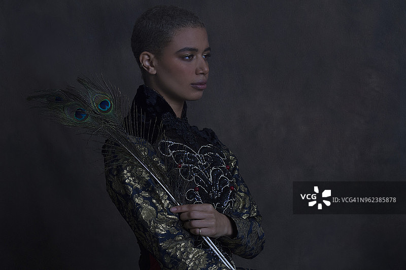 文艺复兴风格女性肖像图片素材