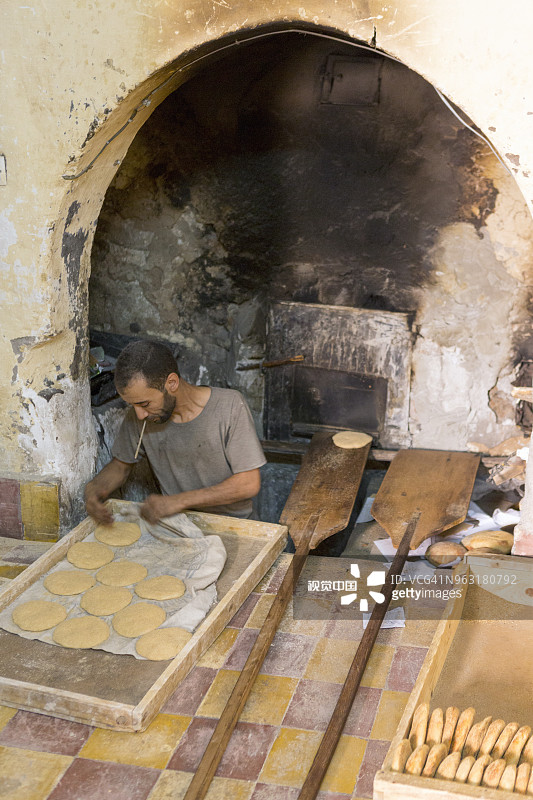 公共烤箱 - 费拉内，马拉喀什图片素材