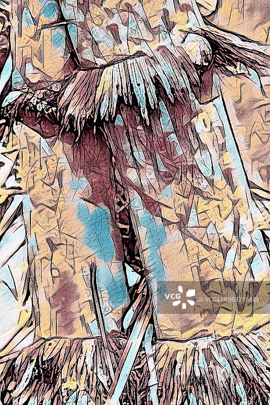 彩绘竹子图片素材