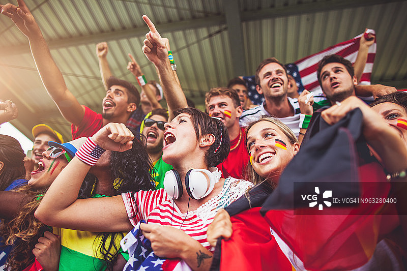 足球锦标赛支持者：国家队球迷图片素材