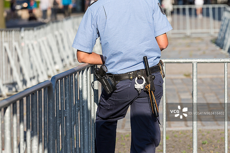 德国警察的装备腰带图片素材