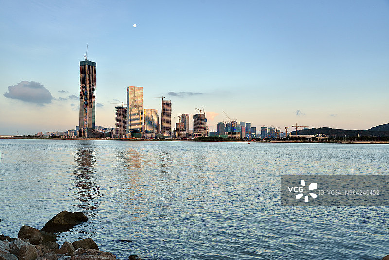 城市海岸线图片素材