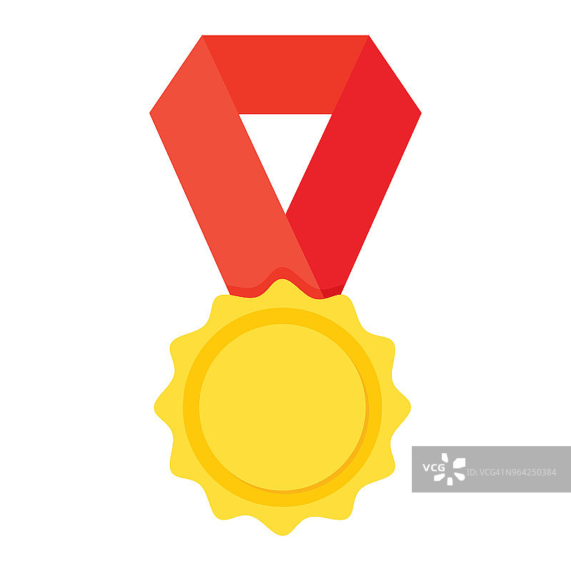 彩色奖章扁平图标图片素材