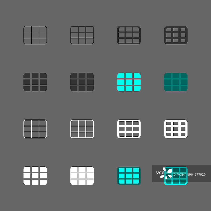 桌子图标—多系列图片素材