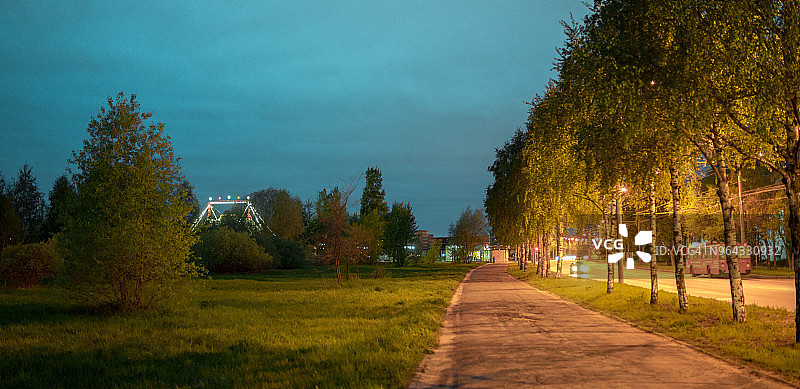 夜间公园图片素材