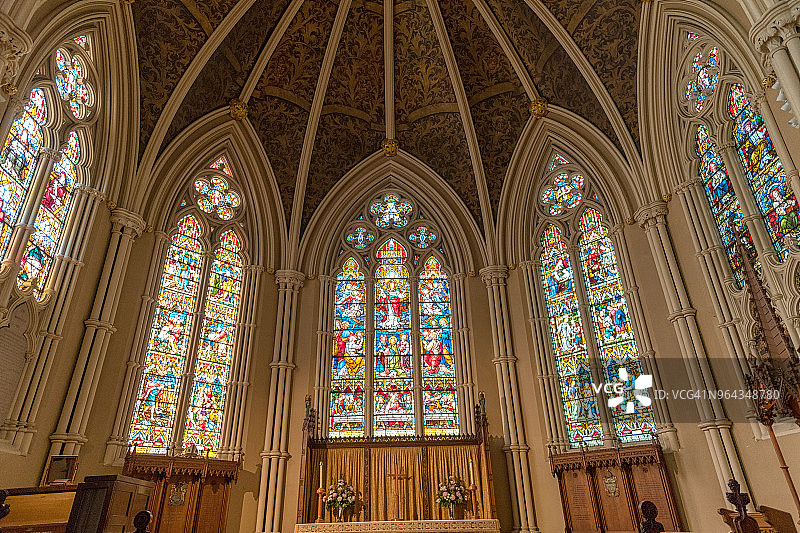 加拿大多伦多：圣詹姆斯大教堂内部图片素材