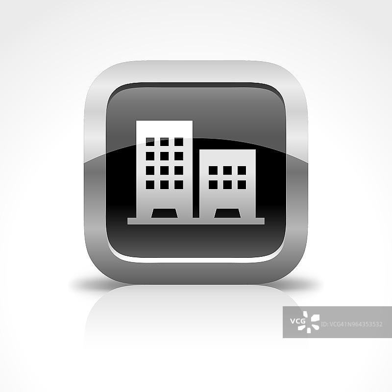 房地产建筑光面按钮图标图片素材