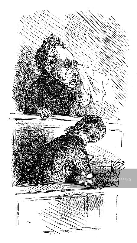 法国政治人物讽刺漫画插图图片素材