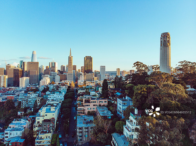 旧金山金色日落图片素材