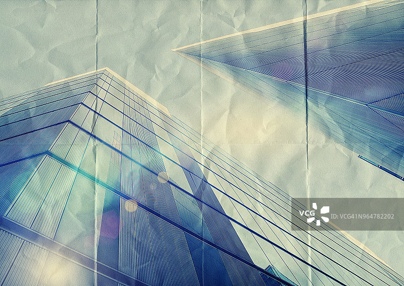 纸质摩天大楼图片素材